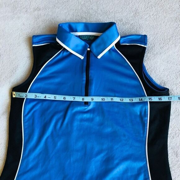 Astra Classic Women’s 1/4 Zippered Collared Sleeveless Golf Shirt - Picture 4 of 9